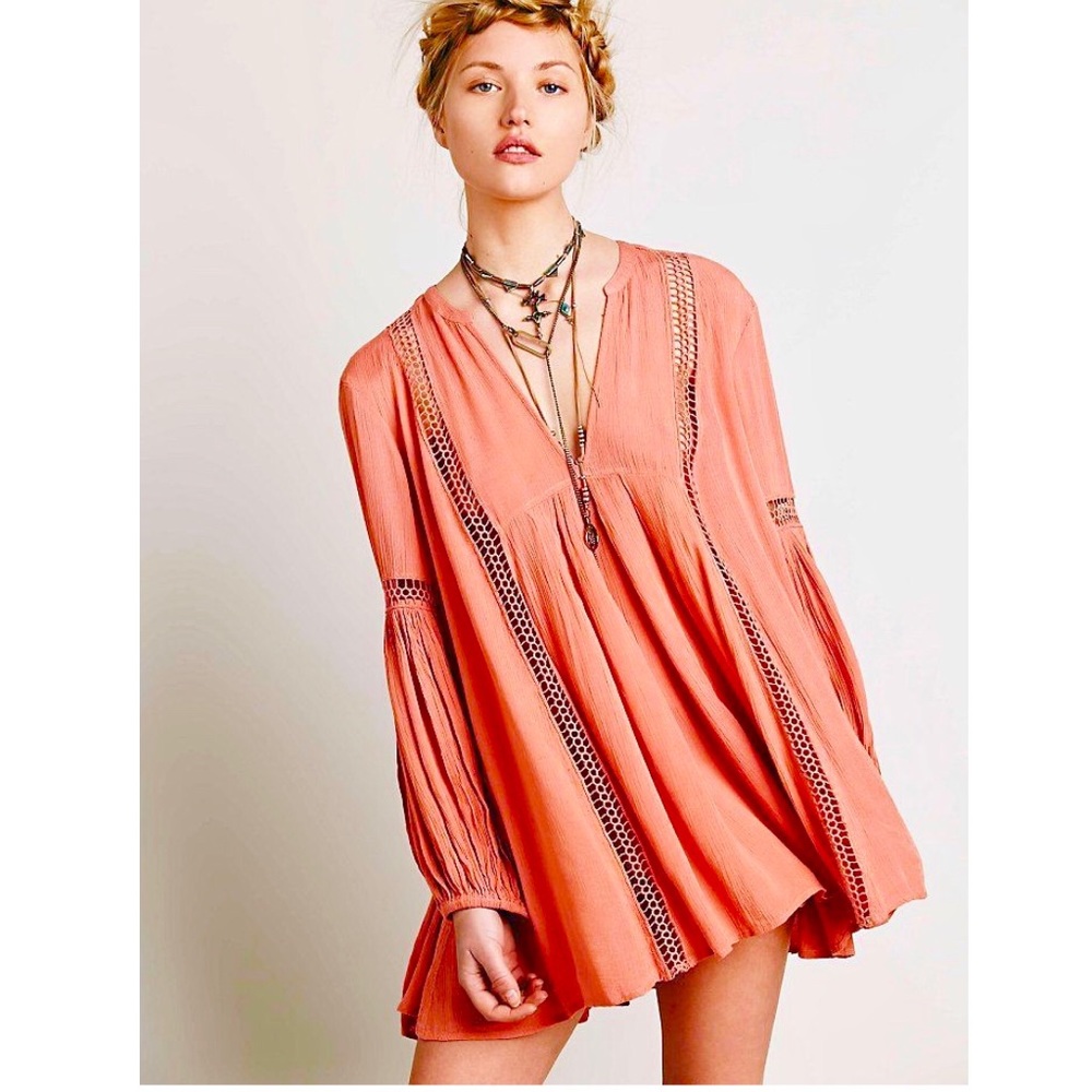 Free People Split neck tunic